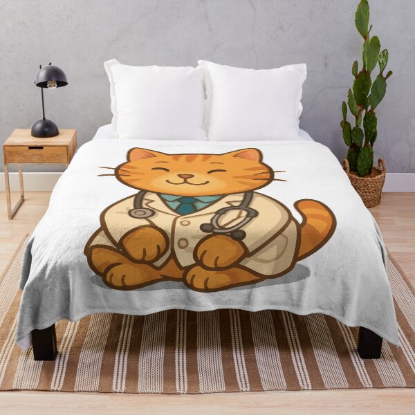 Item preview, Doctor Cat | Cute Orange Cat Doctor Illustration | Kawaii Medical Cat designed and sold by PierrelyHO.