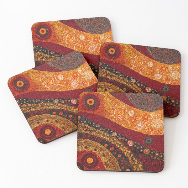 Item preview, Aboriginal Inspired Dot Art - Abstract Lava Art designed and sold by GrinGalore.