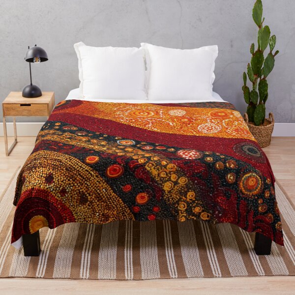 Item preview, Aboriginal Inspired Dot Art - Abstract Lava Art designed and sold by GrinGalore.