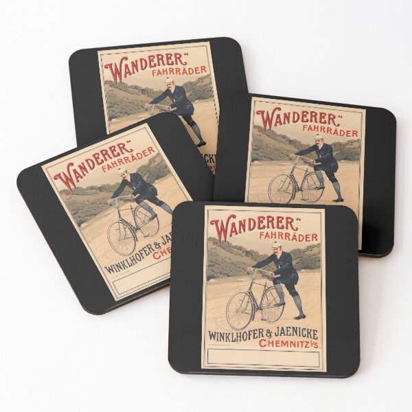 Item preview, Vintage Wanderer Bicycle Poster | Art Nouveau Style | Winklhofer & Jaenicke | Antique German Advertising Print designed and sold by artofuniverse.