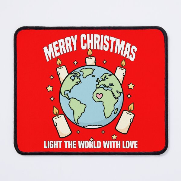 Item preview, MERRY CHRISTMAS - LIGHT THE WORLD WITH LOVE designed and sold by KEF Custom.