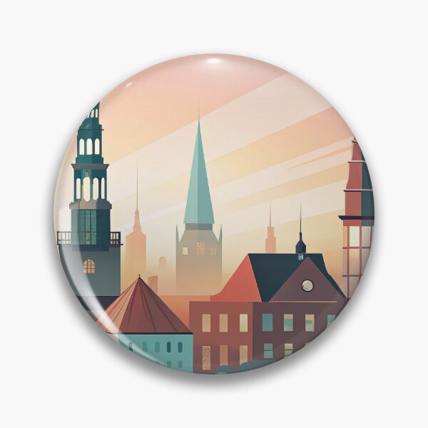 Item preview,   Minimalist skyline of Aarhus designed and sold by paulrommer.