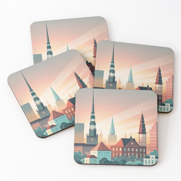 Item preview,   Minimalist skyline of Aarhus designed and sold by paulrommer.
