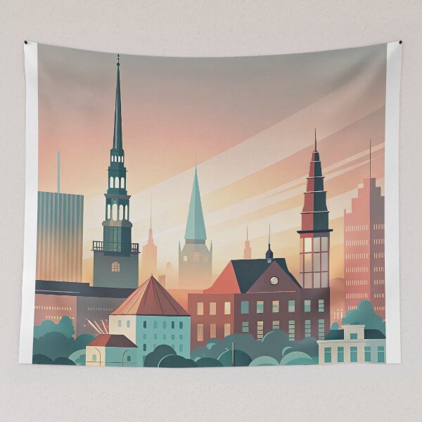 Item preview,   Minimalist skyline of Aarhus designed and sold by paulrommer.