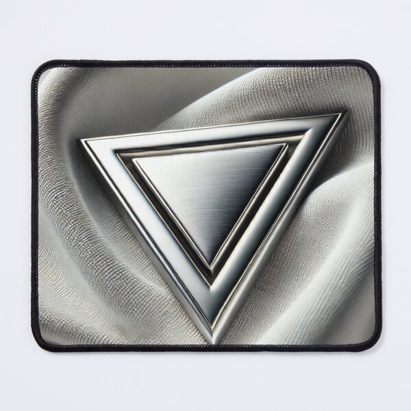 Item preview, Metallic Triad – Silver Symbol on Satin Drape designed and sold by Tommandjerry.