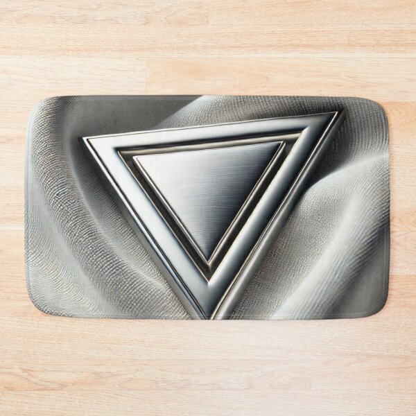 Item preview, Metallic Triad – Silver Symbol on Satin Drape designed and sold by Tommandjerry.