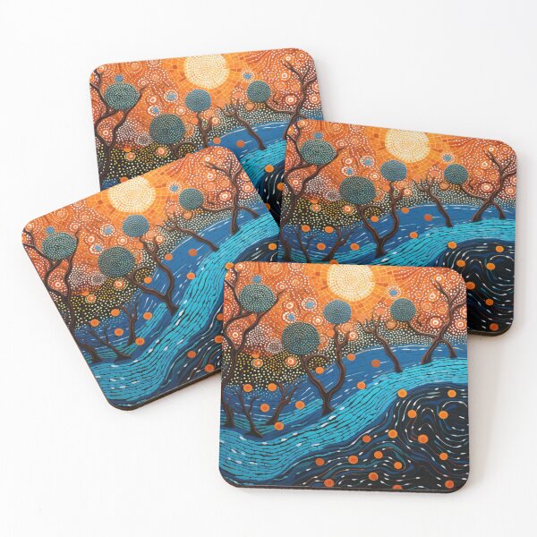 Item preview, Aboriginal Inspired Dot Art - Once Upon a Time in Litchfield designed and sold by GrinGalore.