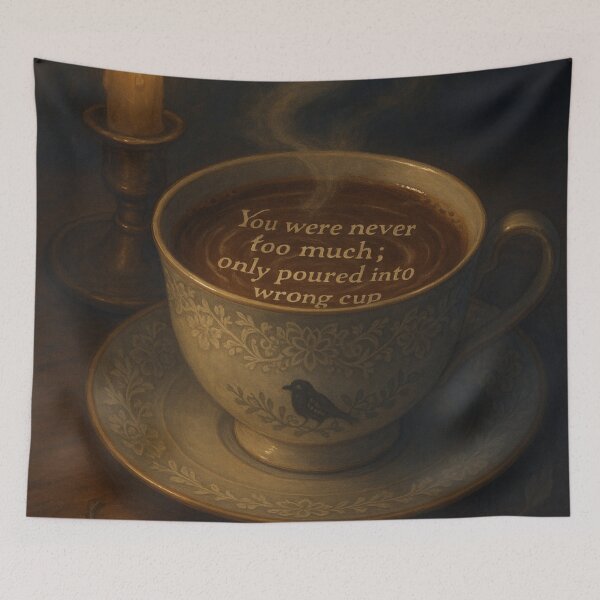 Item preview, You Were Never Too Much — Gothic Tea Comfort Art designed and sold by Mouraludia.