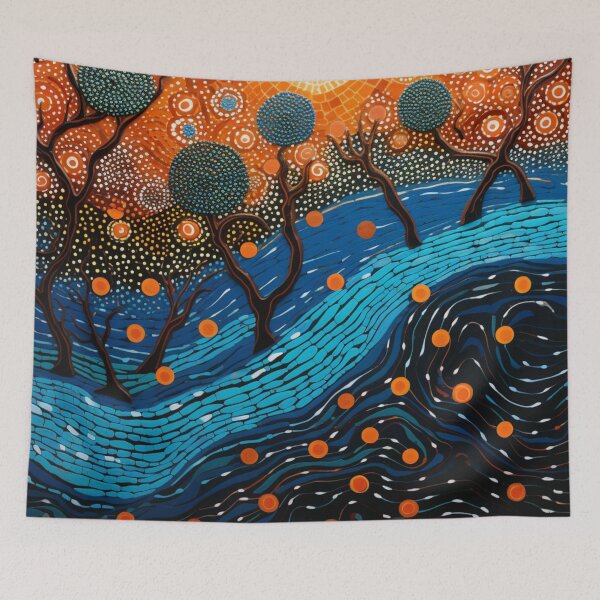 Item preview, Aboriginal Inspired Dot Art - Once Upon a Time in Litchfield designed and sold by GrinGalore.