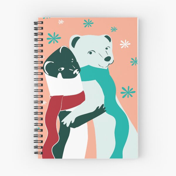 Item preview, Mustelid Christmas Weasel Hugs Salmon #2 designed and sold by belettelepink.