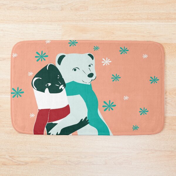 Item preview, Mustelid Christmas Weasel Hugs Salmon #2 designed and sold by belettelepink.