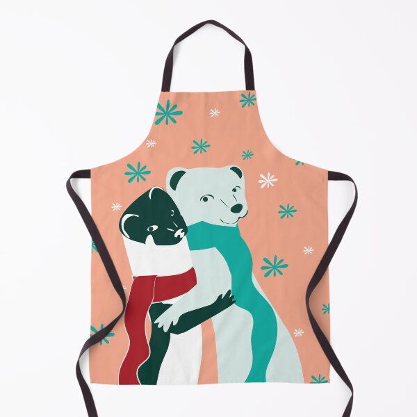 Item preview, Mustelid Christmas Weasel Hugs Salmon #2 designed and sold by belettelepink.