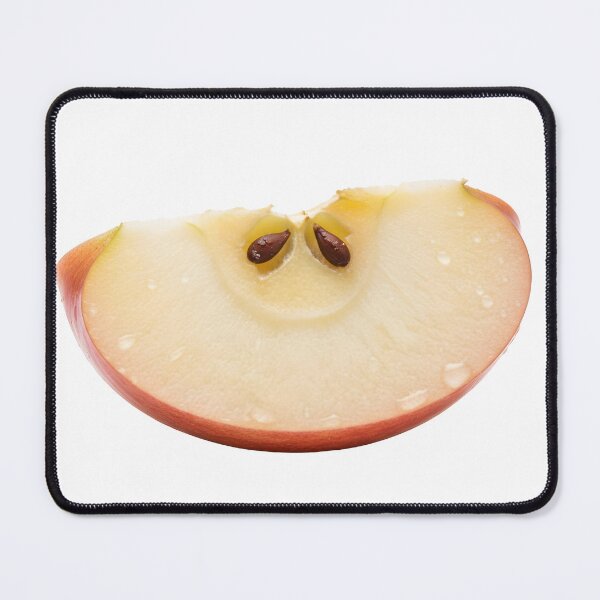 Item preview, Close-up of a red apple slice with water drops, cut out clipart designed and sold by nesgalina.