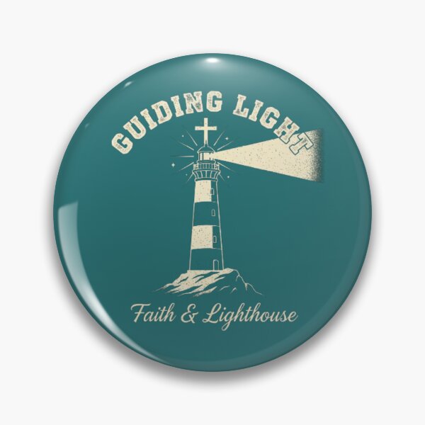 Item preview, Guiding Light Christian Lighthouse Design - Hope Cross Beacon Spiritual Art designed and sold by Syrupulse.