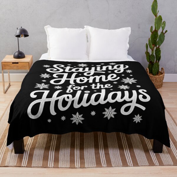 Item preview, Staying Home for the Holidays Funny Cozy Christmas Design designed and sold by FreshVibe Prints.