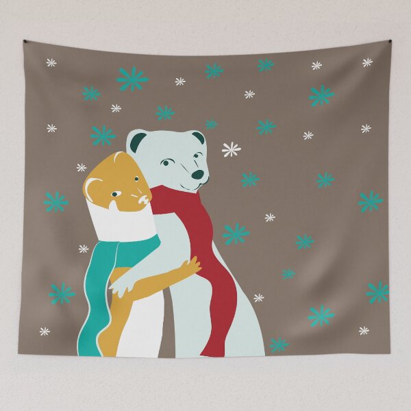 Item preview, Mustelid Christmas Weasel Hugs Tobacco #2 designed and sold by belettelepink.