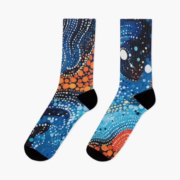 Item preview, Aboriginal Inspired Dot Art - Deep Ocean Lava Origin designed and sold by GrinGalore.