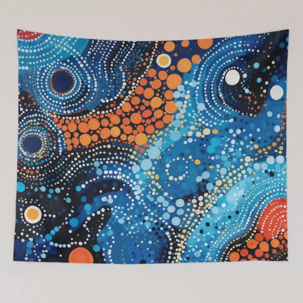Item preview, Aboriginal Inspired Dot Art - Deep Ocean Lava Origin designed and sold by GrinGalore.