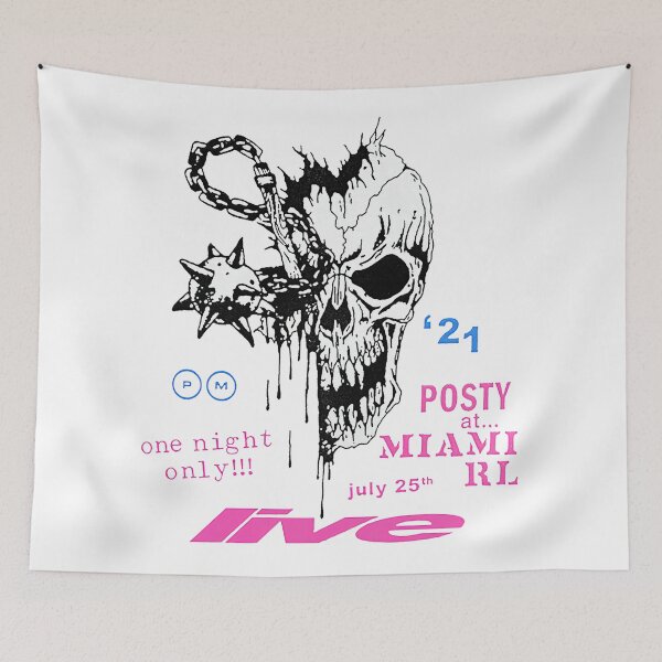 Item preview, Skull White - New York - Post Malone designed and sold by Hellraiserrrr.