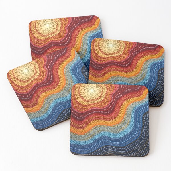 Item preview, Aboriginal Inspired Dot Art - Deep See Lava Origin designed and sold by GrinGalore.