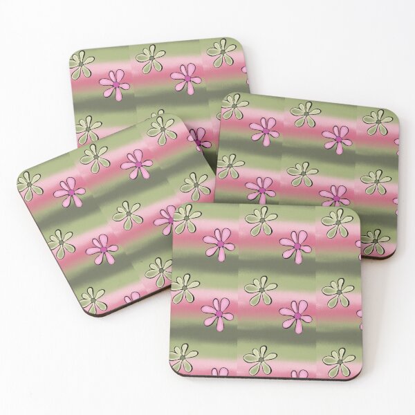 Item preview, Pink and Green Flowers 2  designed and sold by sbolotagomes.