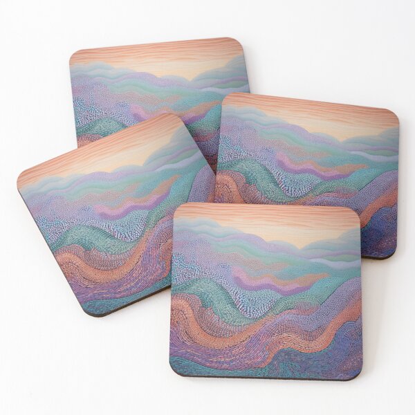 Item preview, Aboriginal Inspired Dot Art - Lavender Field designed and sold by GrinGalore.