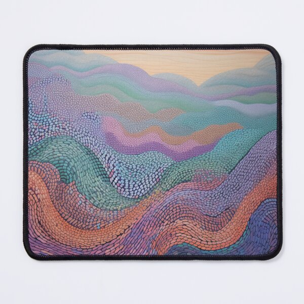 Item preview, Aboriginal Inspired Dot Art - Lavender Field designed and sold by GrinGalore.