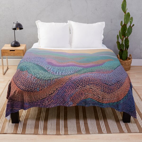 Item preview, Aboriginal Inspired Dot Art - Lavender Field designed and sold by GrinGalore.