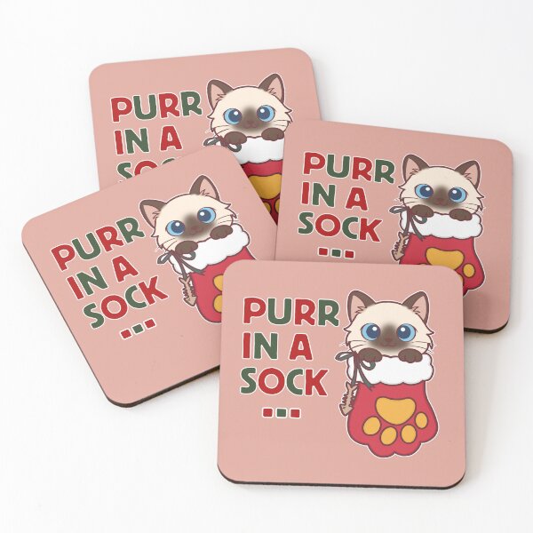 Item preview, Purr in a Sock – Cute Ragdoll Cat Christmas Design designed and sold by BGMeYou.