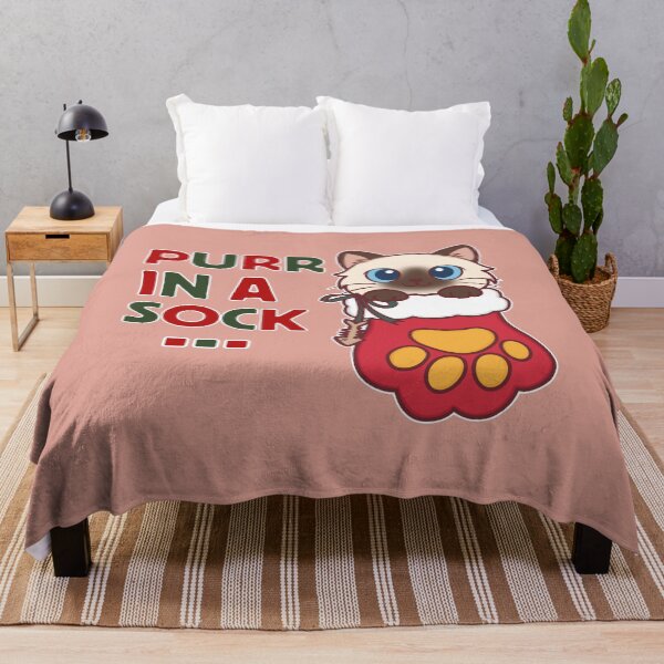 Item preview, Purr in a Sock – Cute Ragdoll Cat Christmas Design designed and sold by BGMeYou.