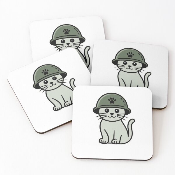 Item preview, military cat designed and sold by Mateusz Majcherek.