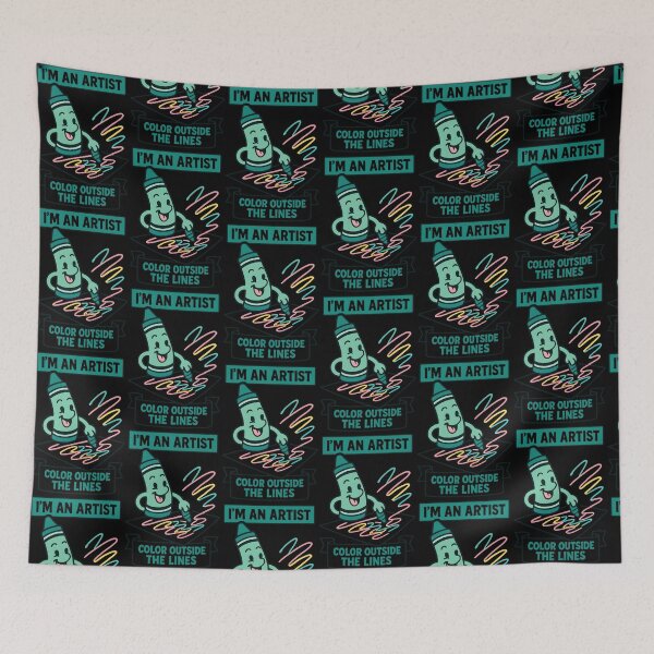 Item preview, I’m an Artist Color Outside the Lines Funny Art Pun Design designed and sold by TeeTimeTreasure.