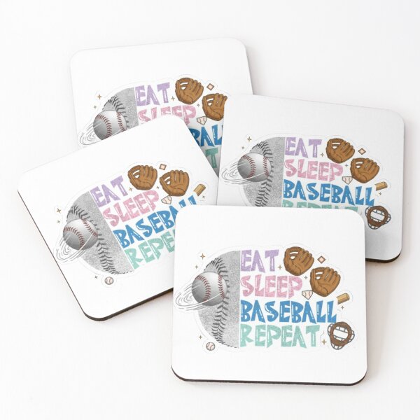 Item preview, Eat Sleep Baseball Repeat – Classic Sports Quote Typography Design designed and sold by Gurjeetpixelart.