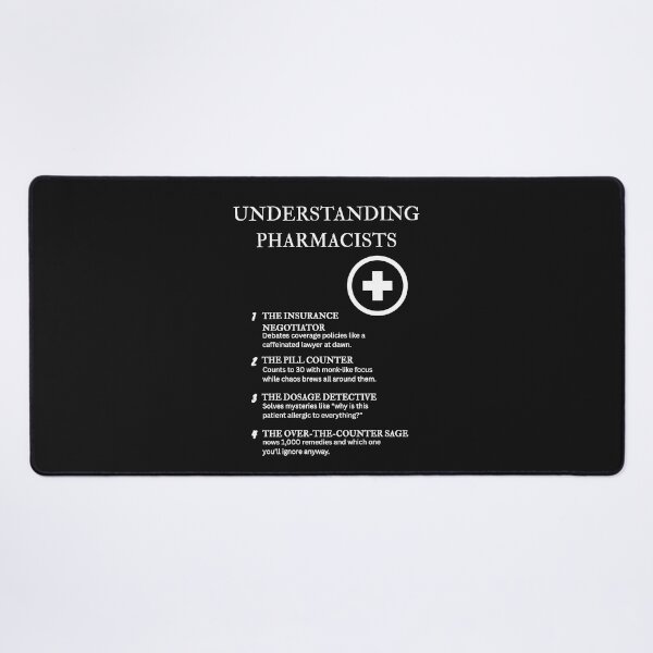 Item preview, Understanding Pharmacists – Because Reading Doctor Handwriting Is a Superpower – Black designed and sold by PsyFlow35.