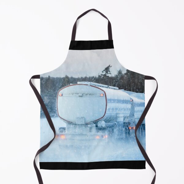 Item preview, Snowy Fuel Tanker Truck on Winter Highway designed and sold by Taina Sohlman.