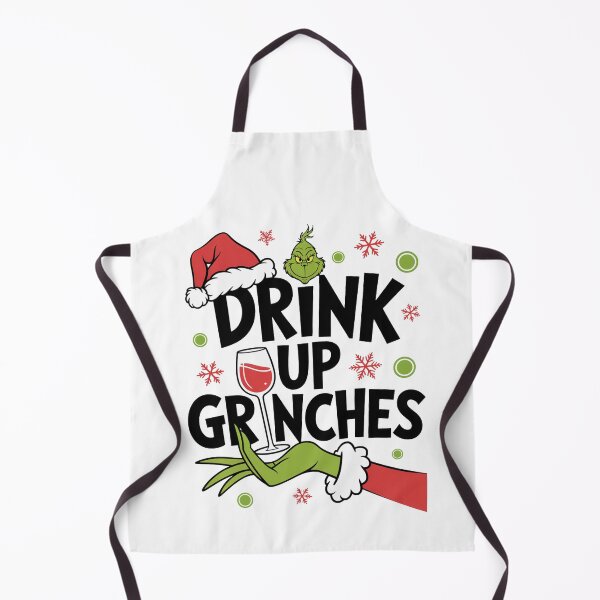 Item preview, Drink Up Funny Christmas Wine Lover Design designed and sold by FreshVibe Prints.