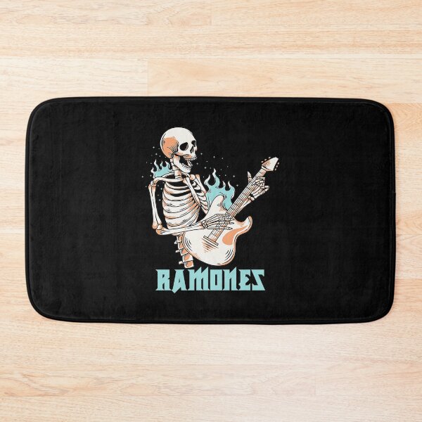 Item preview, Skull Playing Guitar Ramones designed and sold by Haikyuu269.