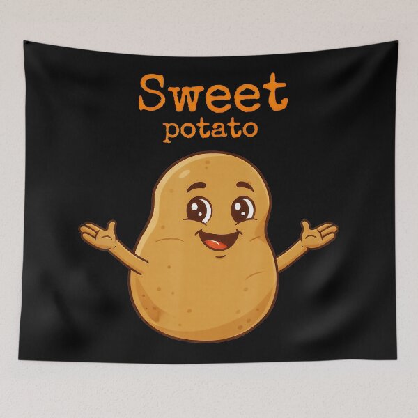 Item preview, Cute Sweet Rude Potato Sweet Potato And Kind Of Rude Potato designed and sold by JEFDodsonArt.