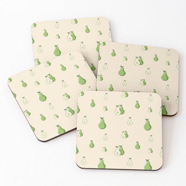 Item preview, Retro Green Pear Wallpaper designed and sold by NRP-Nut.