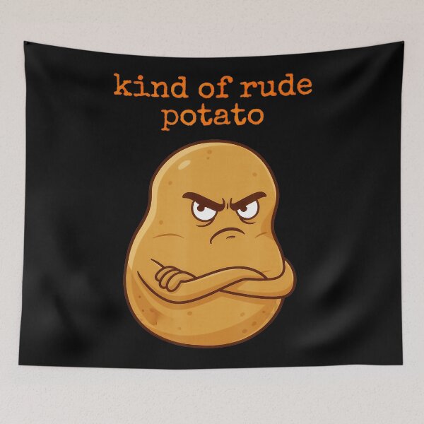 Item preview, Cute Sweet Rude Potato Sweet Potato And Kind Of Rude Potato designed and sold by JEFDodsonArt.