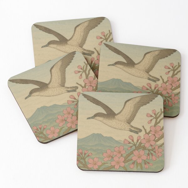 Item preview, Ukiyo-e Style Streaked Shearwater designed and sold by Nature Oracle Ukiyo.