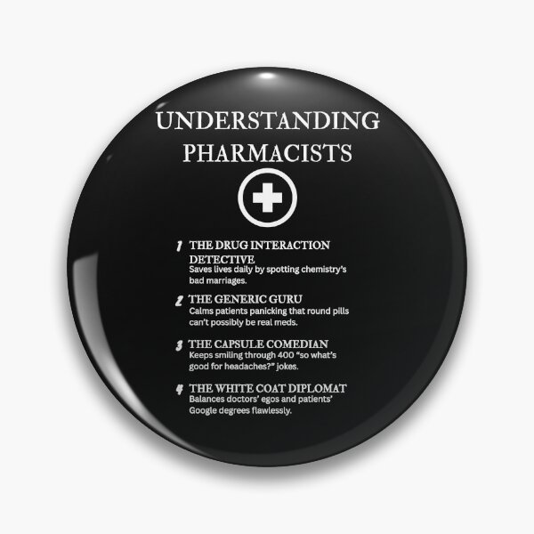 Item preview, Understanding Pharmacists – Keeping Humanity Alive, One Label at a Time – Black designed and sold by PsyFlow35.