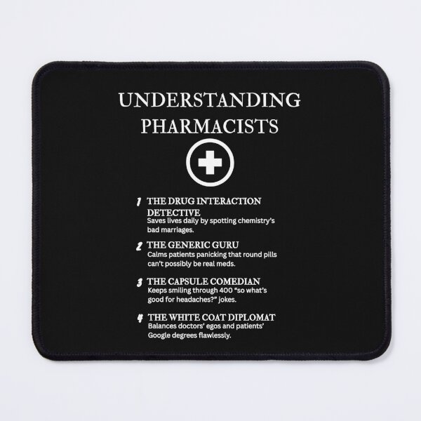 Item preview, Understanding Pharmacists – Keeping Humanity Alive, One Label at a Time – Black designed and sold by PsyFlow35.