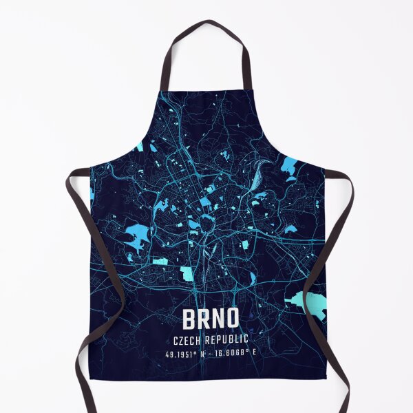 Item preview, Brno Midnight City Map designed and sold by HomeLivingCo.