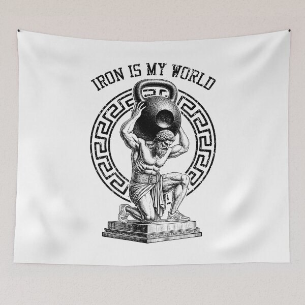 Item preview, Kettlebell Greek God Gym Iron My World Funny Workout Muscle designed and sold by GrandeDuc.