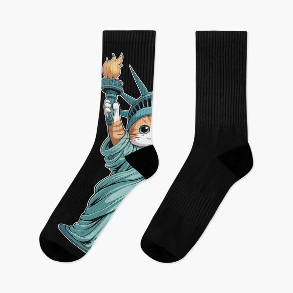 Item preview, Cute Kawaii Cat Statue Of Liberty I Love New York NYC designed and sold by PeteHomenick.