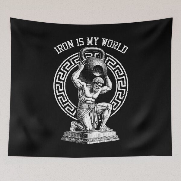 Item preview, Kettlebell Greek God Gym Iron My World Funny Workout Muscle designed and sold by GrandeDuc.