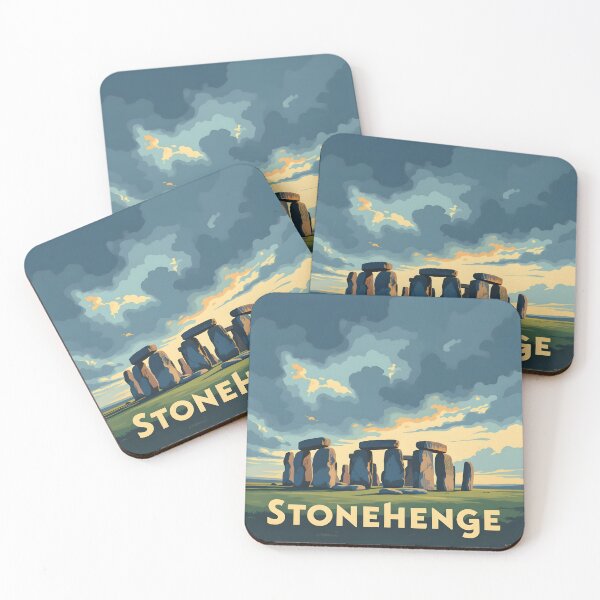 Item preview, Stonehenge, Wiltshire: Vintage-Style Painterly Travel Poster designed and sold by LSVart.