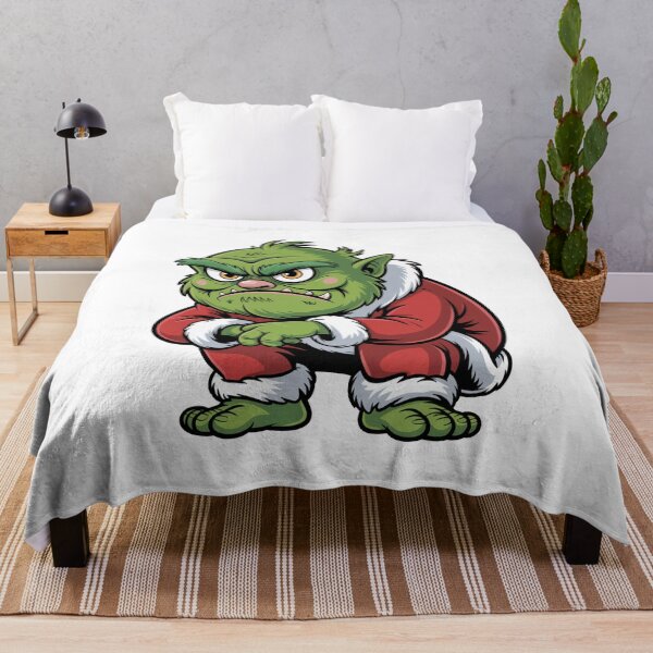 Item preview, Grumpy Christmas Monster in Santa Suit designed and sold by MonkiFlipp.