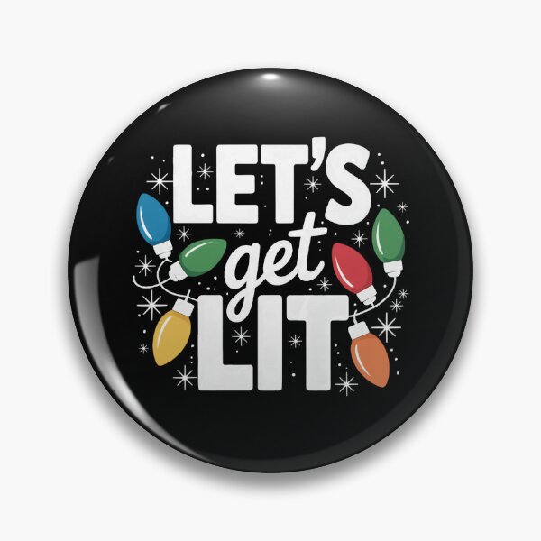 Item preview, Let’s Get Lit Funny Christmas Lights Party Design designed and sold by FreshVibe Prints.